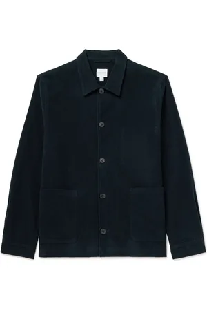 Sunspel Cotton-Blend Moleskin Shirt Jacket