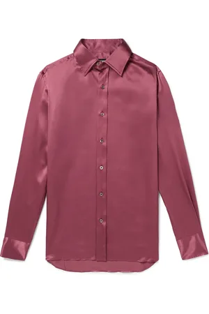 Tom Ford Slim-Fit Silk-Satin Shirt