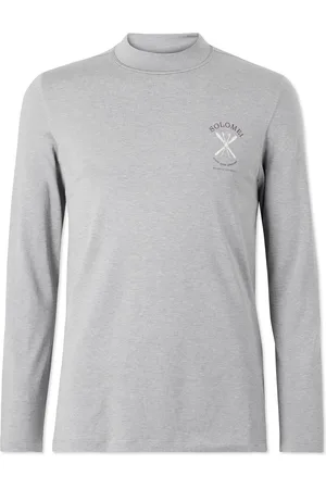 Brunello Cucinelli Logo-Print Stretch-Silk Ski Base Layer