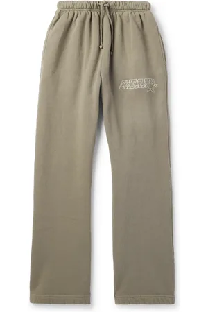 CHERRY LOS ANGELES Star Parachute Straight-Leg Logo-Embroidered Cotton-Jersey Sweatpants