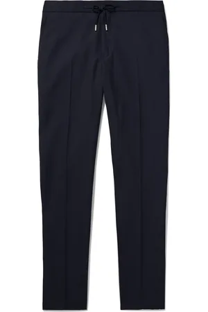 Mr P. Phillip Straight-Leg Twill Drawstring Suit Trousers