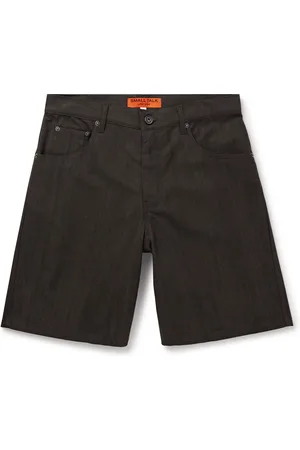 Small Talk Straight-Leg Cotton-Canvas Shorts