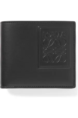 Loewe Logo-Embossed Leather Billfold Wallet