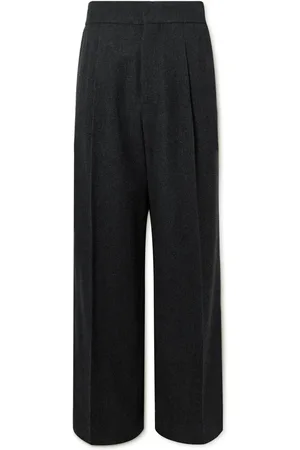 FEAR OF GOD Wide-Leg Pleated Virgin Wool-Blend Flannel Trousers