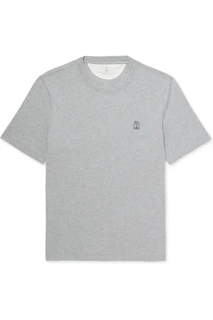 Brunello Cucinelli Layered Logo-Print Cotton-Jersey T-Shirt