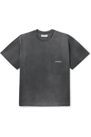 CHERRY LOS ANGELES Garment-Dyed Logo-Print Cotton-Jersey T-Shirt