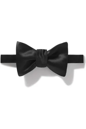 Brunello Cucinelli Self-Tie Duchesse Cotton and Silk-Blend Satin Bow Tie