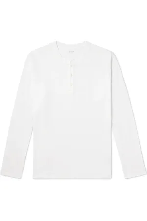 HARTFORD Garment-Dyed Cotton-Jersey Henley T-Shirt