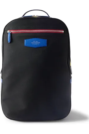 SMYTHSON Norton Leather-Trimmed ECONYL® Backpack