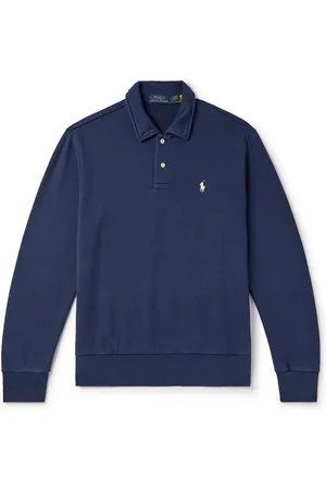 Ralph Lauren Logo-Embroidered Cotton-Jersey Sweatshirt