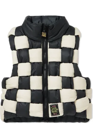 KAPITAL Cropped Reversible Quilted Padded Shell Gilet