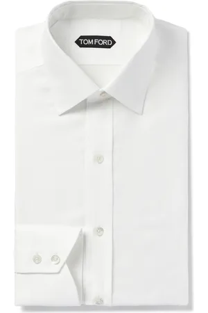 Tom Ford Slim-Fit Cutaway-Collar Cotton Oxford Shirt