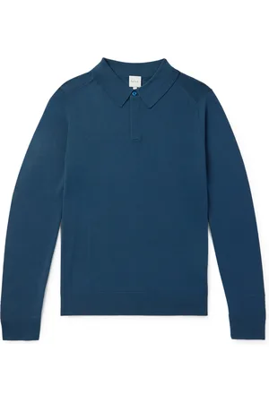 Paul Smith Logo-Embroidered Wool Polo Shirt