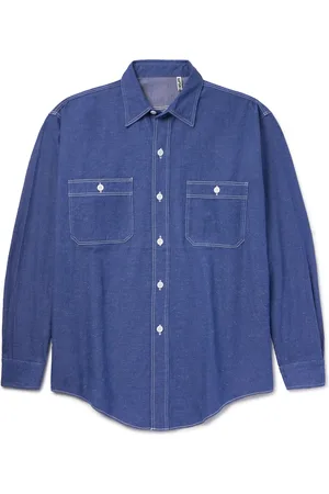 Kaptain Sunshine Work Cotton and Hemp-Blend Shirt