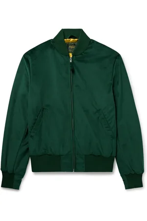 Golden Bear Sukajan Velvet Bomber Jacket