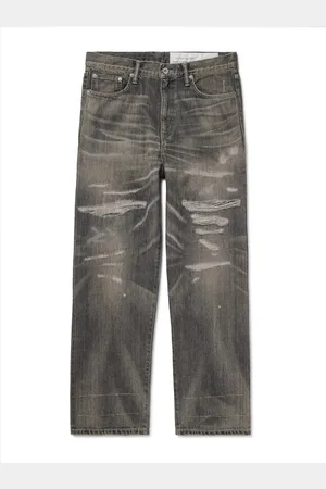 NEIGHBORHOOD Savage Straight-Leg Distressed Selvedge Jeans