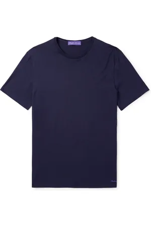 Ralph Lauren Logo-Embroidered Cotton-Lisle T-Shirt