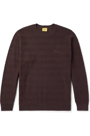 DIME Logo-Embroidered Ribbed-Knit Sweater