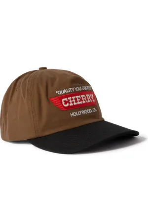 CHERRY LOS ANGELES Wings Logo-Embroidered Cotton-Twill Baseball Cap
