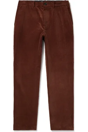 Mr P. Edward Straight-Leg Organic Cotton-Corduroy Trousers