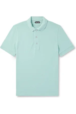 Tom Ford Slim-Fit Lyocell and Cotton-Blend Piqué Polo Shirt
