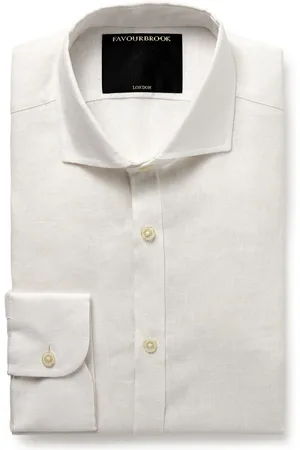 Favourbrook Bridford Cutaway-Collar Linen Shirt