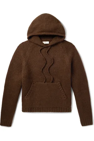 CHERRY LOS ANGELES Logo-Embroidered Baby Alpaca and Wool-Blend Hoodie