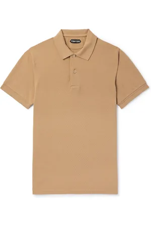 Tom Ford Garment-Dyed Cotton-Piqué Polo Shirt
