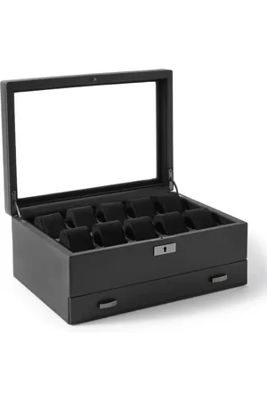 Wolf Roadster Full-Grain Leather Ten-Piece Watch Box