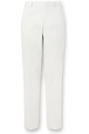 Loro Piana Jarno Austin Straight-Leg Stretch-Cotton Twill Trousers