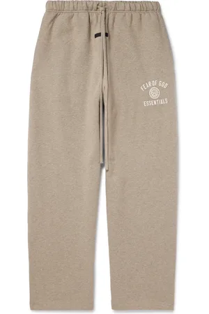 FEAR OF GOD Straight-Leg Logo-Appliquéd Cotton-Blend Jersey Sweatpants