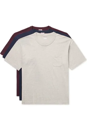 VISVIM Sublig Jumbo Three-Pack Cotton-Blend Jersey T-Shirts
