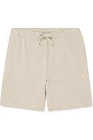 Ralph Lauren Straight-Leg Logo-Embroidered Cotton-Jersey Drawstring Shorts