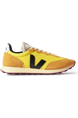 Veja Rio Branco Leather-Trimmed Alveomesh and Suede Sneakers