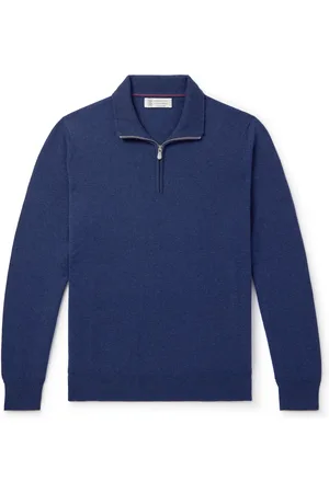 Brunello Cucinelli Cashmere Half-Zip Sweater