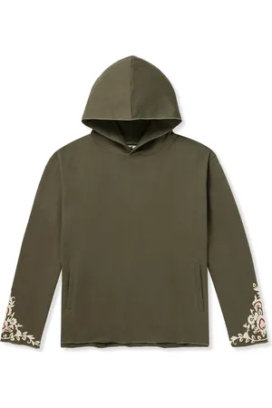 Kartik Research Baracuta Embroidered Cotton-Jersey Hoodie
