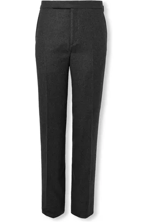 Ralph Lauren Gregory Straight-Leg Wool-Flannel Trousers
