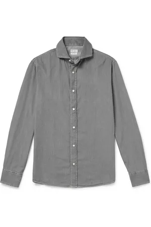 Brunello Cucinelli Cotton-Chambray Shirt