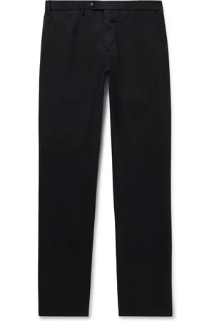 CANALI Slim-Fit Straight-Leg Cotton-Blend Twill Chinos