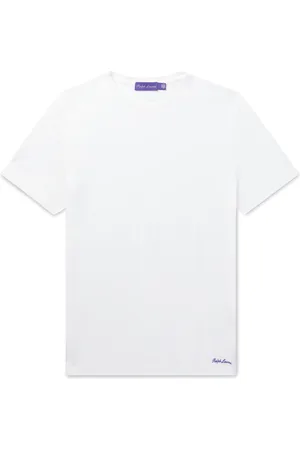 Ralph Lauren Logo-Embroidered Cotton-Lisle T-Shirt