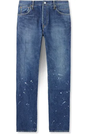 VISVIM Social Sculpture Tapered Distressed Jeans