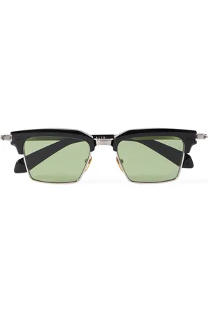JACQUES MARIE MAGE Alin D-Frame Silver-Tone and Acetate Sunglasses