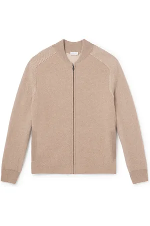 Sunspel Ribbed Wool Bomber Jacket