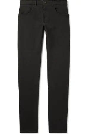 CANALI Slim-Fit Straight-Leg Cotton-Blend Twill Chinos