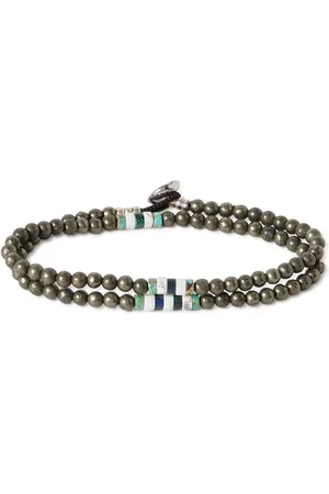 Mikia Silver Multi-Stone Beaded Wrap Bracelet