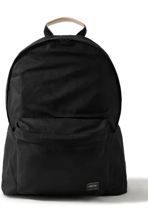 Mr Porter Daypack Leather-Trimmed Denim Backpack