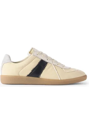 Maison Margiela Replica Leather and Suede-Trimmed Twill Sneakers