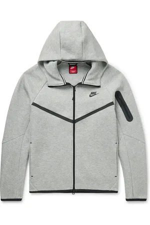 Nike Logo-Print Cotton-Blend Tech Fleece Zip-Up Hoodie