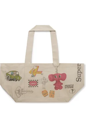 Small Talk Utility Printed Herringbone Canvas Shoulder Bag