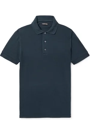 Tom Ford Lyocell and Cotton-Blend Piqué Polo Shirt